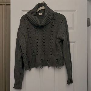 BKE distressed sweater- size S